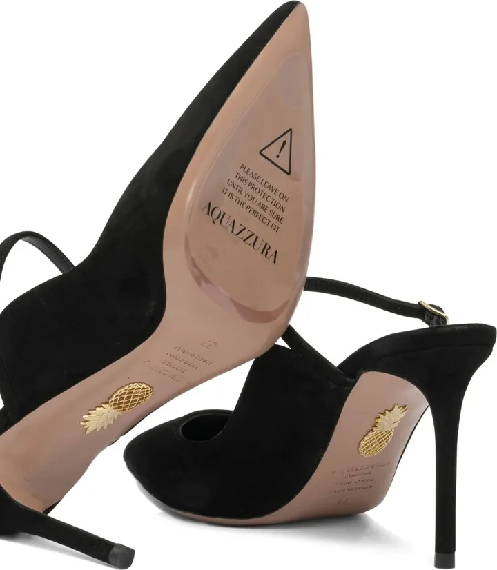 Ankle-Strap Suede Pumps - Image 4