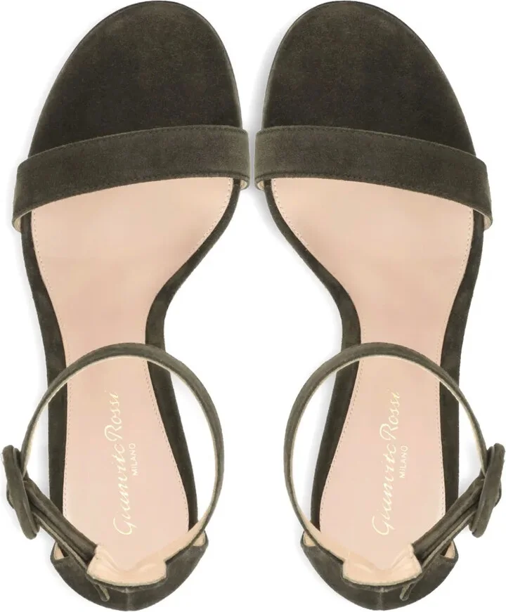 Ankle-Strap Suede Sandals - Image 4