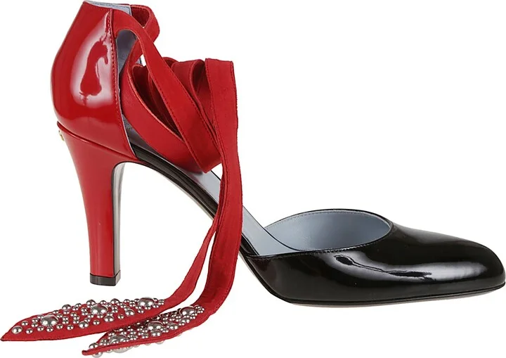 Ankle Strap Vg Foliefoliage T. 85 Palladium Round