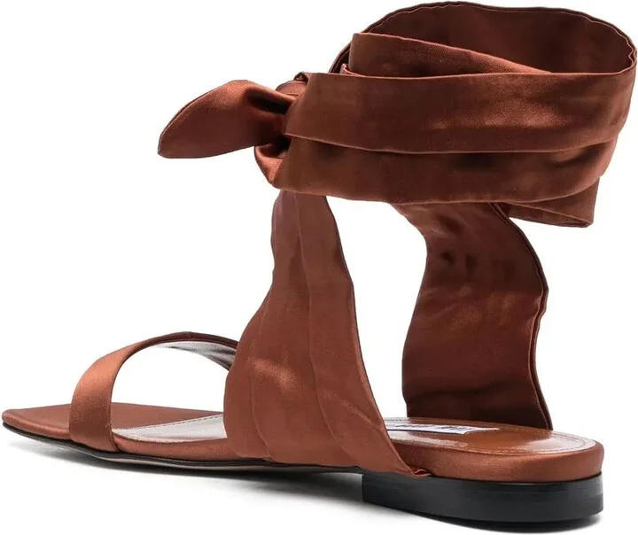 Ankle-Tie Flat Sandals - Image 3