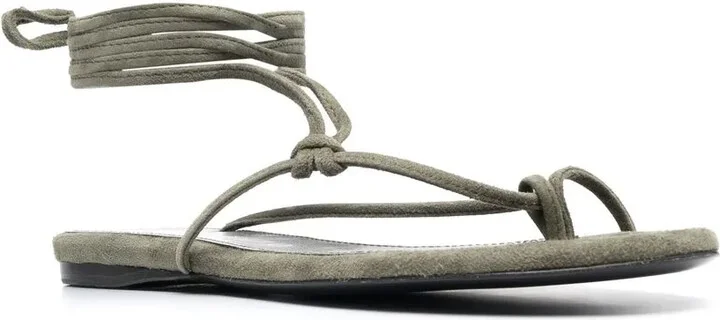 Ankle-Tie Flat Sandals - Image 2