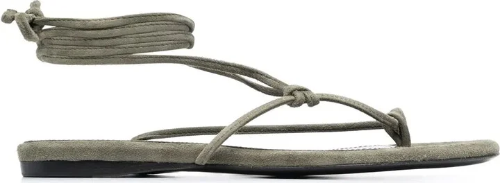 Ankle-Tie Flat Sandals