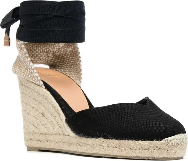 Ankle-Tied Espadrille Wedges - Image 2