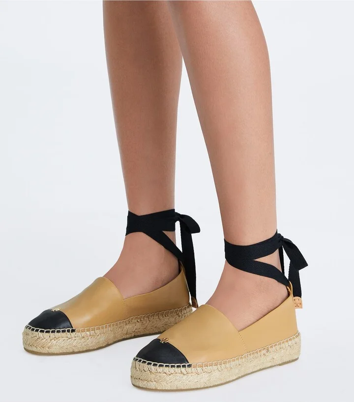 Ankle Wrap Cap Toe Platform Espadrille - Image 2