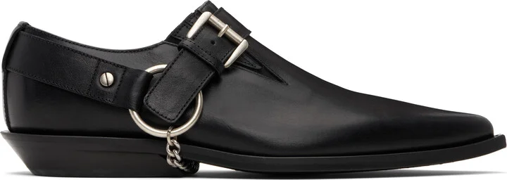 Ann Demeulemeester Black Danby Pointy Cowboy Loafers