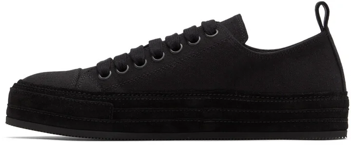 Ann Demeulemeester Black Denim Gert Sneakers - Image 3