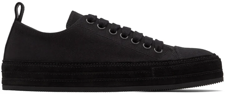 Ann Demeulemeester Black Denim Gert Sneakers