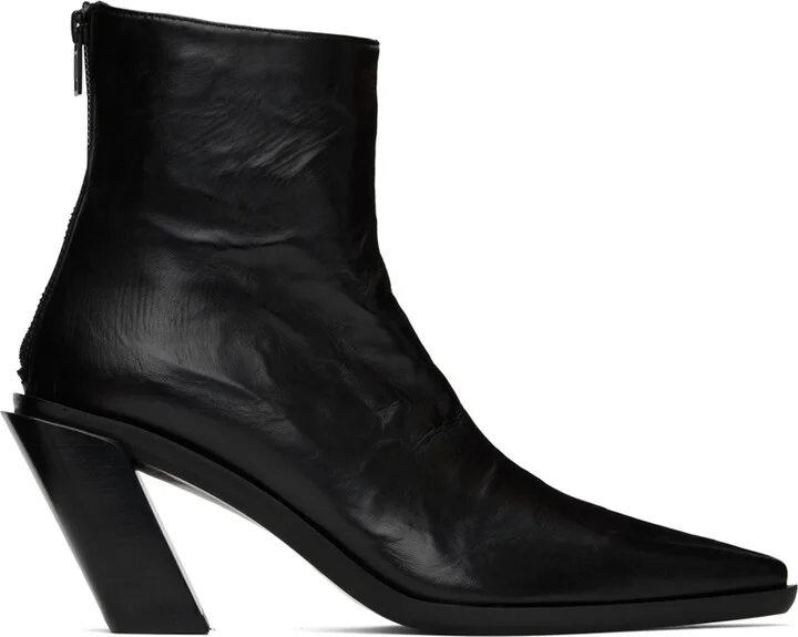 Ann Demeulemeester Black Florentine Boots