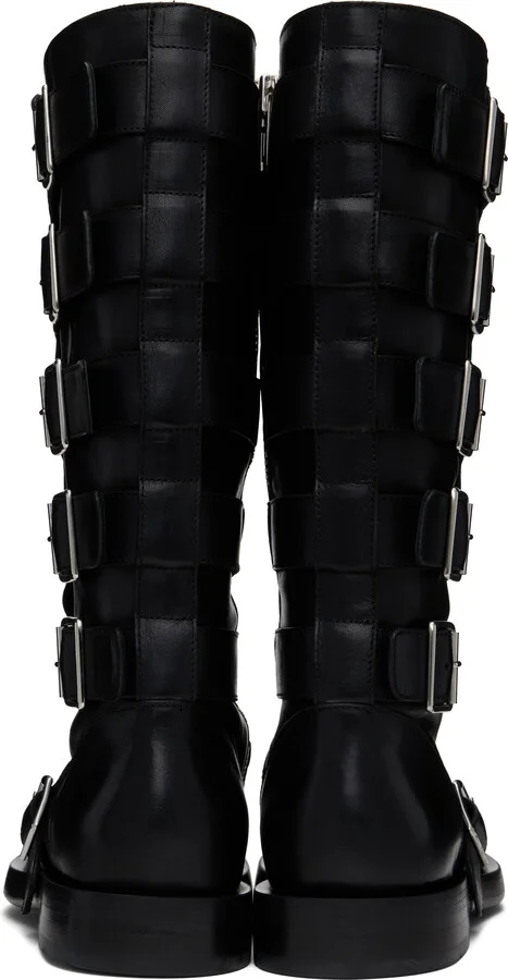 Ann Demeulemeester Black Jace Biker Boots - Image 2