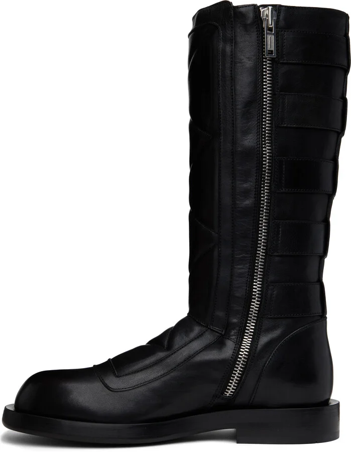 Ann Demeulemeester Black Jace Biker Boots - Image 3