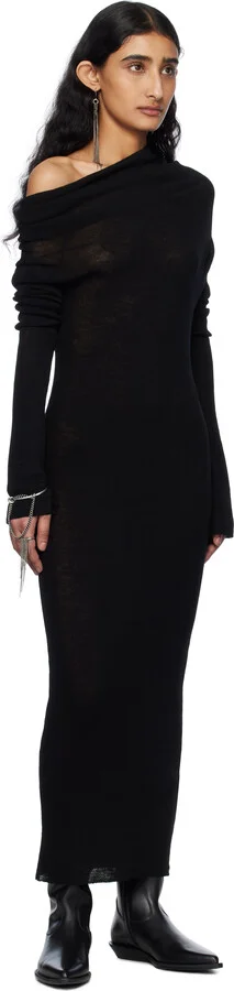 Ann Demeulemeester Black Jani Pointy Cowboy Boots - Image 5