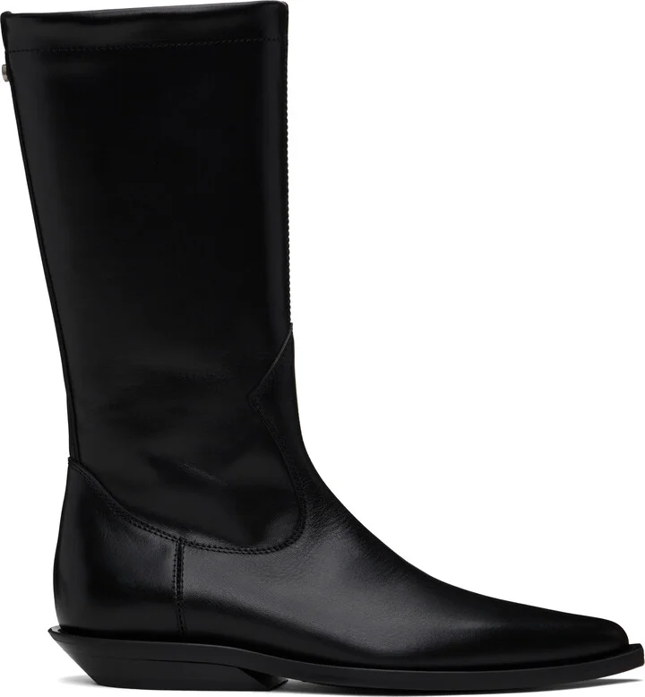 Ann Demeulemeester Black Jani Pointy Cowboy Boots