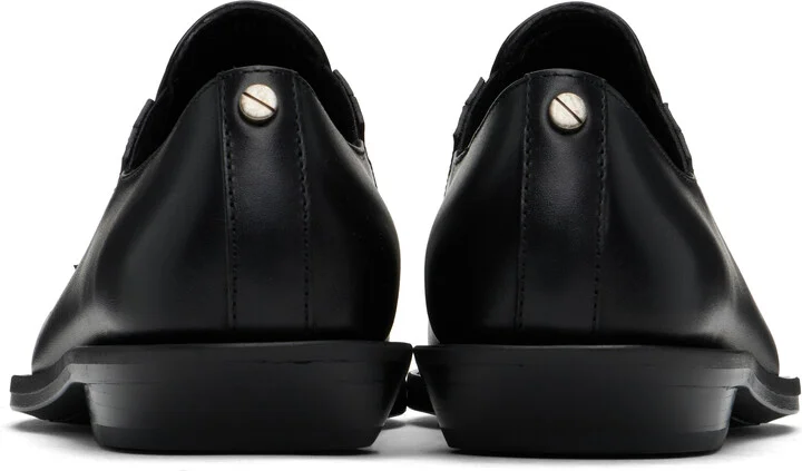 Ann Demeulemeester Black Makea Pointy Cowboy Loafers - Image 2