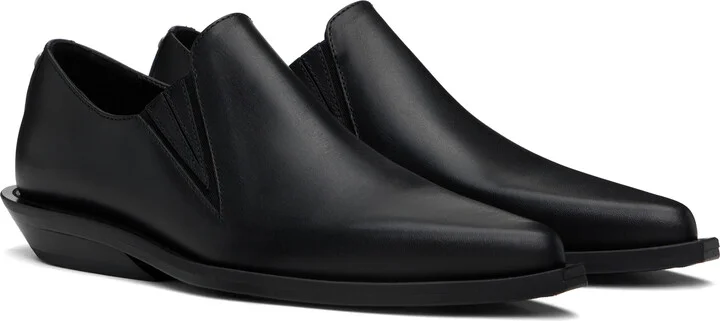 Ann Demeulemeester Black Makea Pointy Cowboy Loafers - Image 4