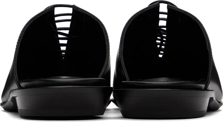 Ann Demeulemeester Black River Lace-Up Mules - Image 2