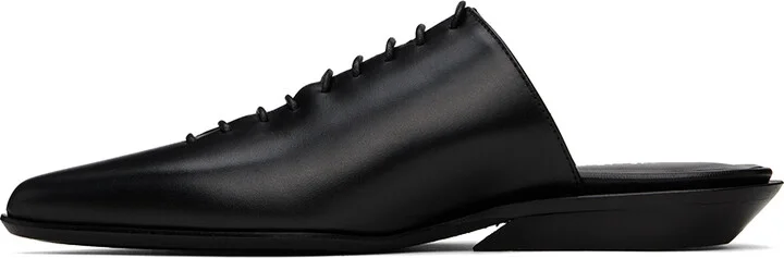 Ann Demeulemeester Black River Lace-Up Mules - Image 3