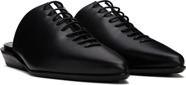 Ann Demeulemeester Black River Lace-Up Mules - Image 4