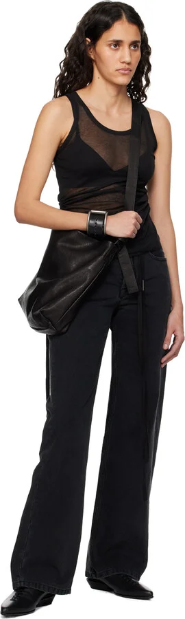 Ann Demeulemeester Black River Lace-Up Mules - Image 5