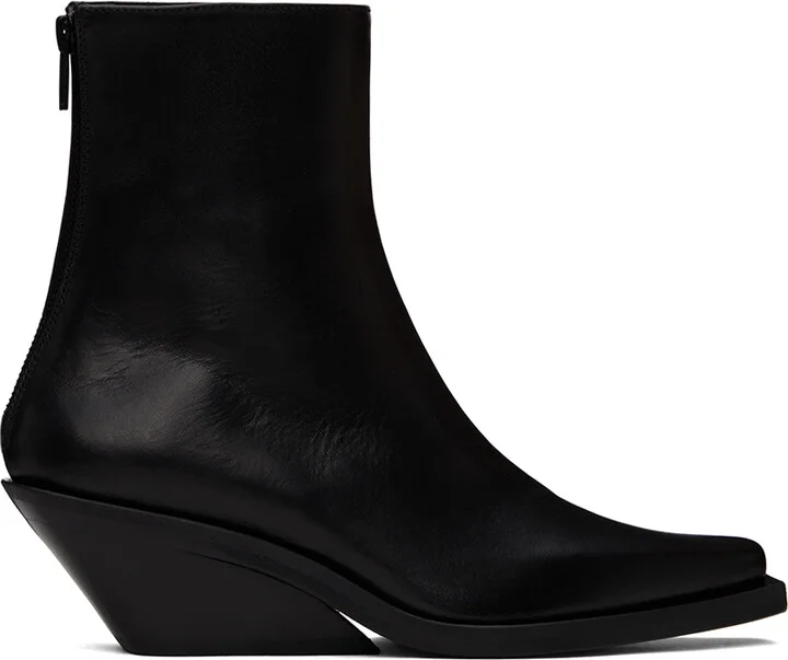 Ann Demeulemeester Black Rumi Cowboy Ankle Boots