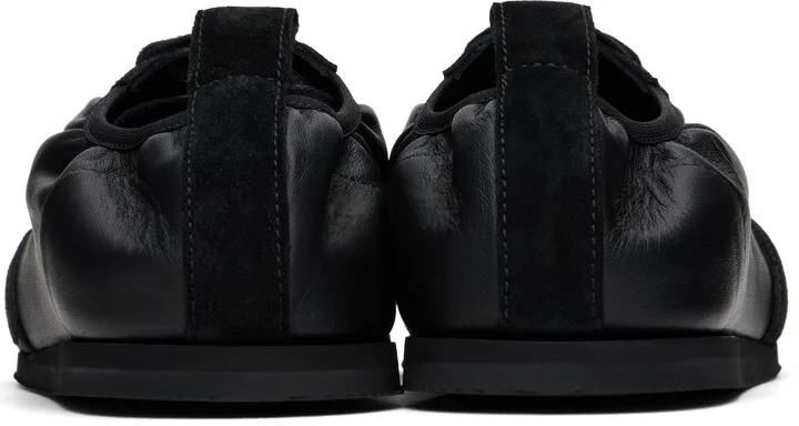 Ann Demeulemeester Black Sami Low-Top Boxing Sneakers - Image 2