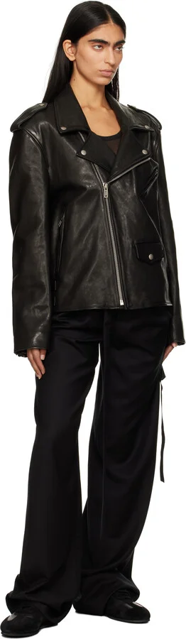 Ann Demeulemeester Black Sami Low-Top Boxing Sneakers - Image 5