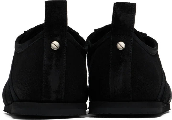 Ann Demeulemeester Black Siru Low-Top Boxing Sneakers - Image 2