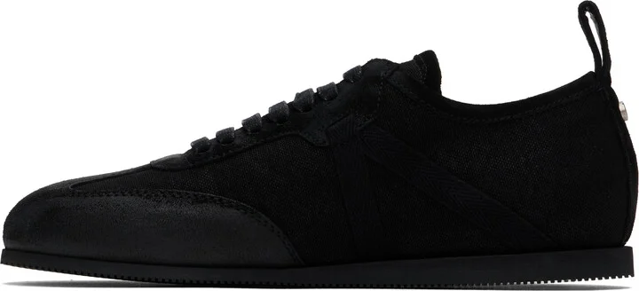 Ann Demeulemeester Black Siru Low-Top Boxing Sneakers - Image 3