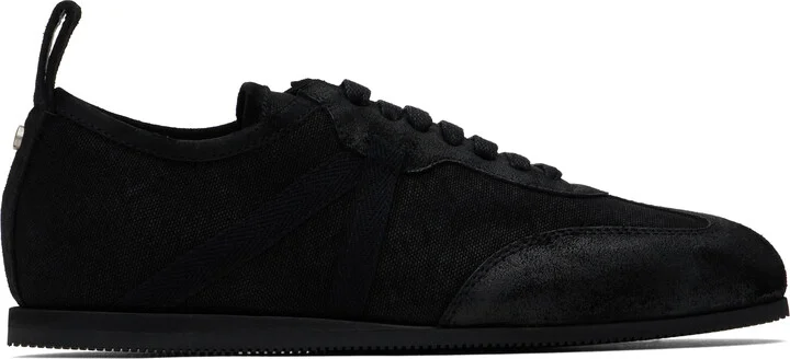 Ann Demeulemeester Black Siru Low-Top Boxing Sneakers