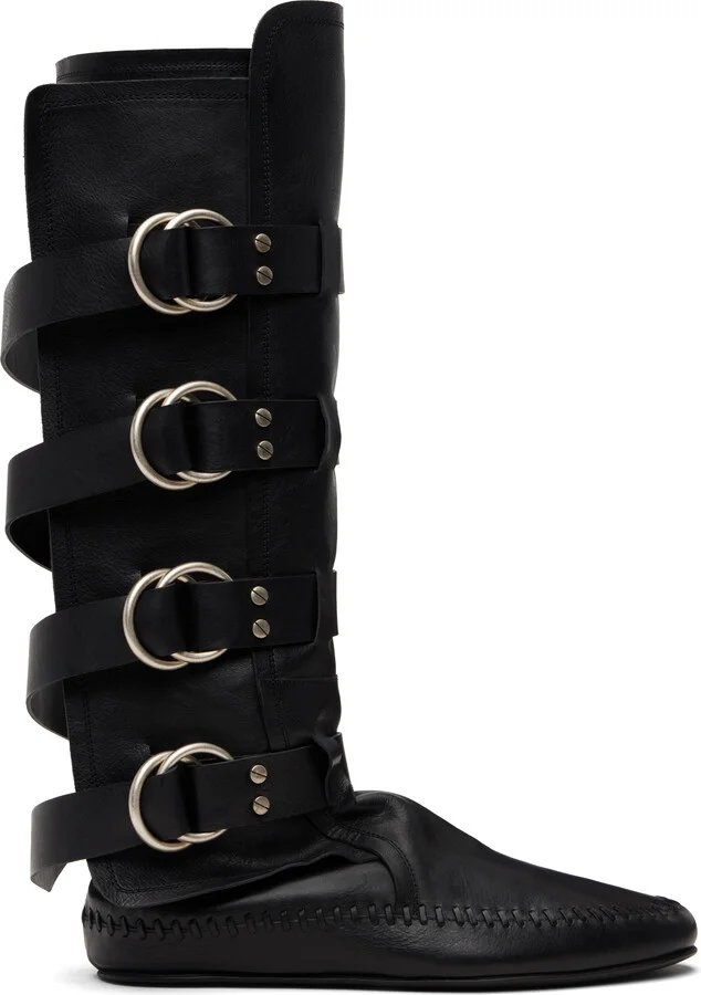 Ann Demeulemeester Black Siver Soft Boots