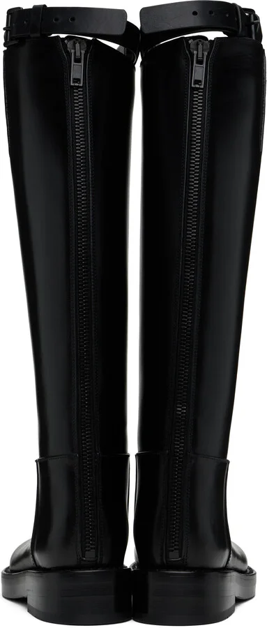 Ann Demeulemeester Black Stan Riding Tall Boots - Image 2