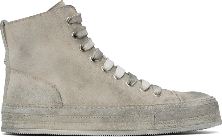 Ann Demeulemeester Gray Orvo High-Top Sneakers