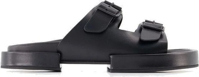 Ann Demeulemeester Henri Block Double Buckle Strapped Sandals