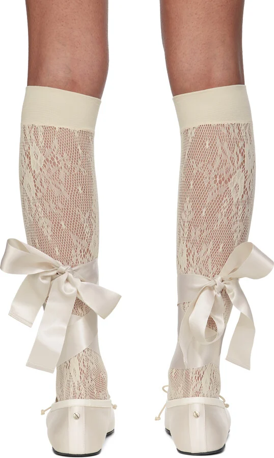 Ann Demeulemeester Off-White Paloma Ballerina Flats - Image 2