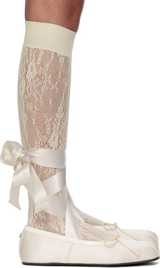 Ann Demeulemeester Off-White Paloma Ballerina Flats