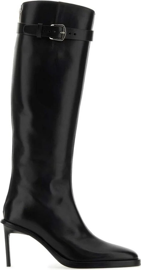 Ann Demeulemeester Pointed-Toe Buckle-Detailed Boots