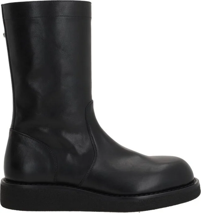 Ann Demeulemeester Round Toe Zipped Boots