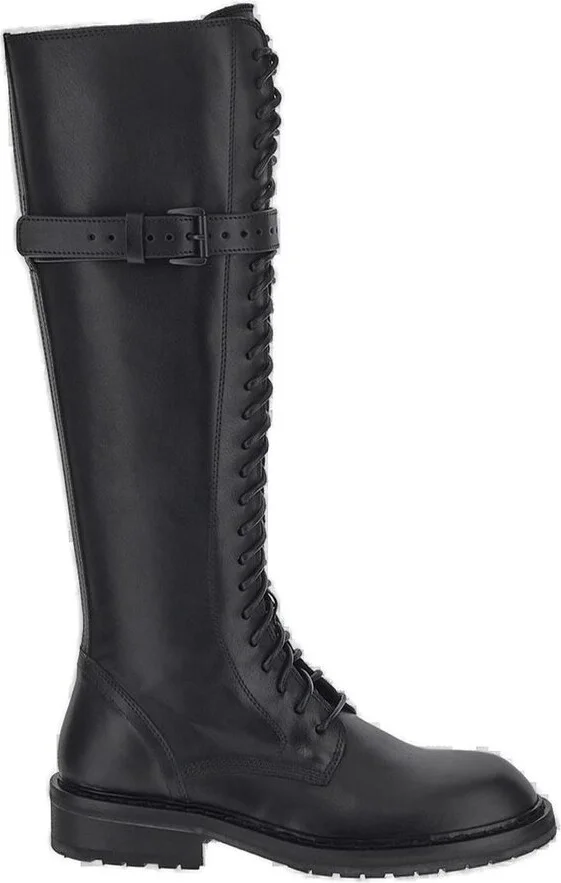 Ann Demeulemeester Rounded Toe Knee-High Boots