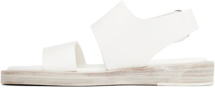 Ann Demeulemeester White Lore Flat Sandals - Image 3