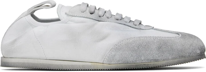Ann Demeulemeester White Sami Low-Top Boxing Sneakers