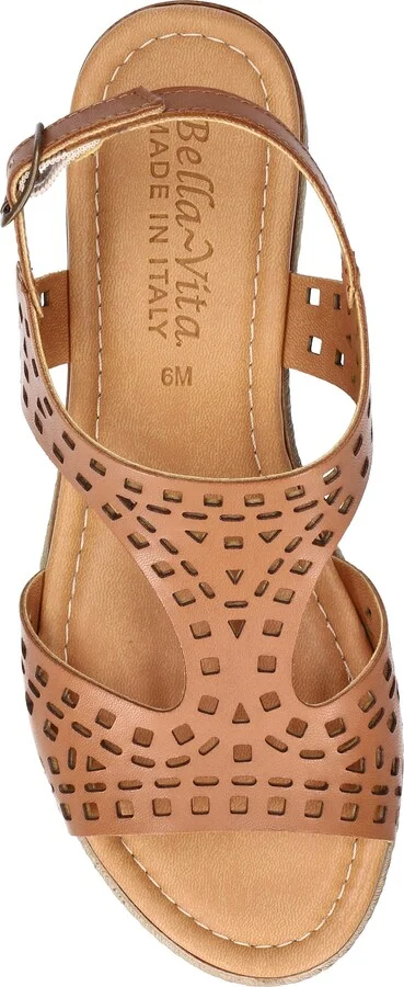 Ann-Italy Perforated Wedge Sandal - Image 4