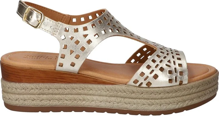 Ann-Italy Perforated Wedge Sandal - Image 9