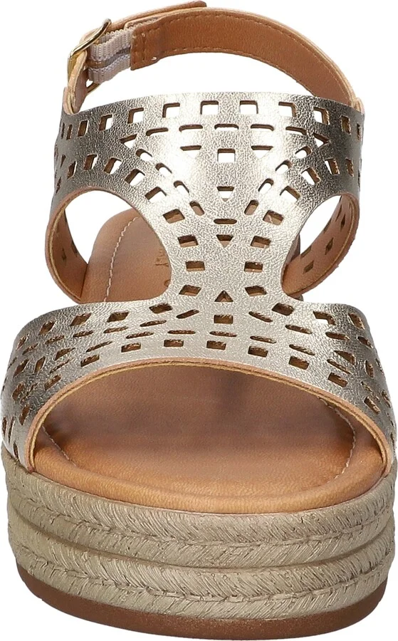 Ann-Italy Perforated Wedge Sandal - Image 10