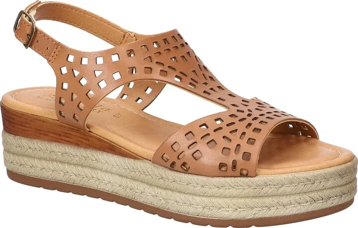 Ann-Italy Perforated Wedge Sandal