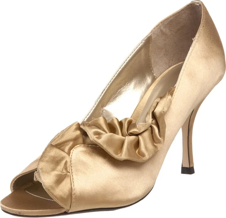Ann Marino Women's Hollywood Peep-Toe Pump