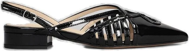 Anna F. Caged Pointed-Toe Ballet Flats