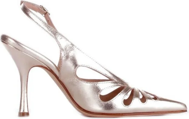 Anna F. Cut-Out Detailed Slingback Pumps