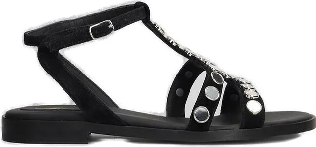 Anna F. Embellished Ankle Strap Sandals
