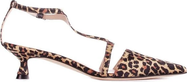 Anna F. Leopard-Printed Pointed-Toe Pumps