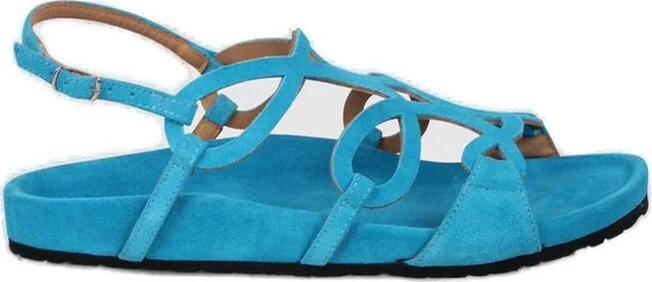 Anna F. Open-Toe Slingback Sandals