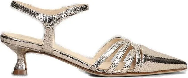 Anna F. Pointed-Toe Ankle Strap Pumps